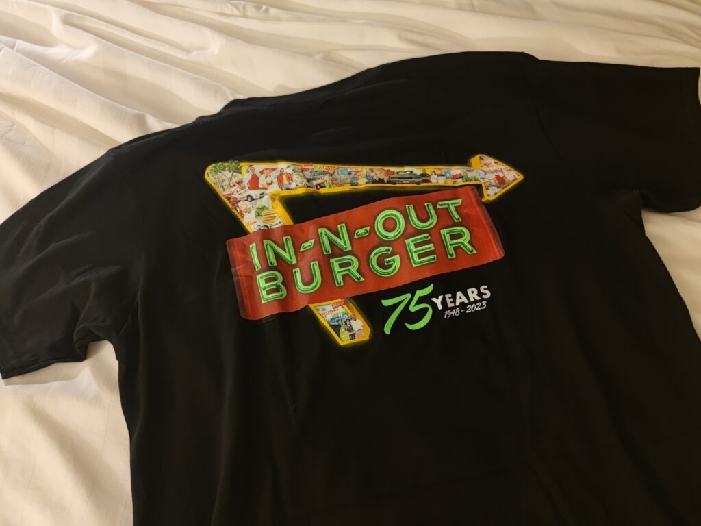 Ein ikonisches Shirt von In-N-Out zum 75. Jubiläum In-N-Out Kalifornien